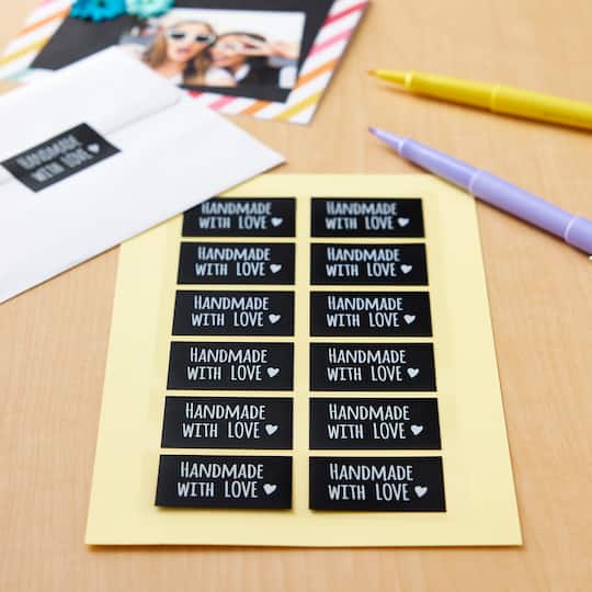 12 Packs: 48 ct. (576 total) Handmade with Love Label Stickers by Recollections™